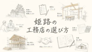 姫路で工務店を選ぶ6つのポイント｜後悔しない選び方を徹底解説のアイキャッチ画像