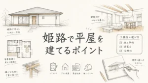 姫路で平屋の新築を建てるなら？工務店の選び方と建てる際のポイントを解説のアイキャッチ画像