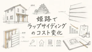 姫路でラップサイディングを選ぶとメンテナンスコストはどう変わるかのアイキャッチ画像