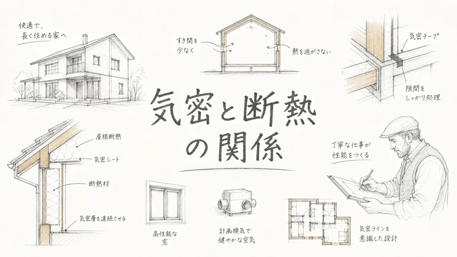 姫路の気密処理を考える｜ドイツ職人が語る断熱性能との関係のアイキャッチ画像