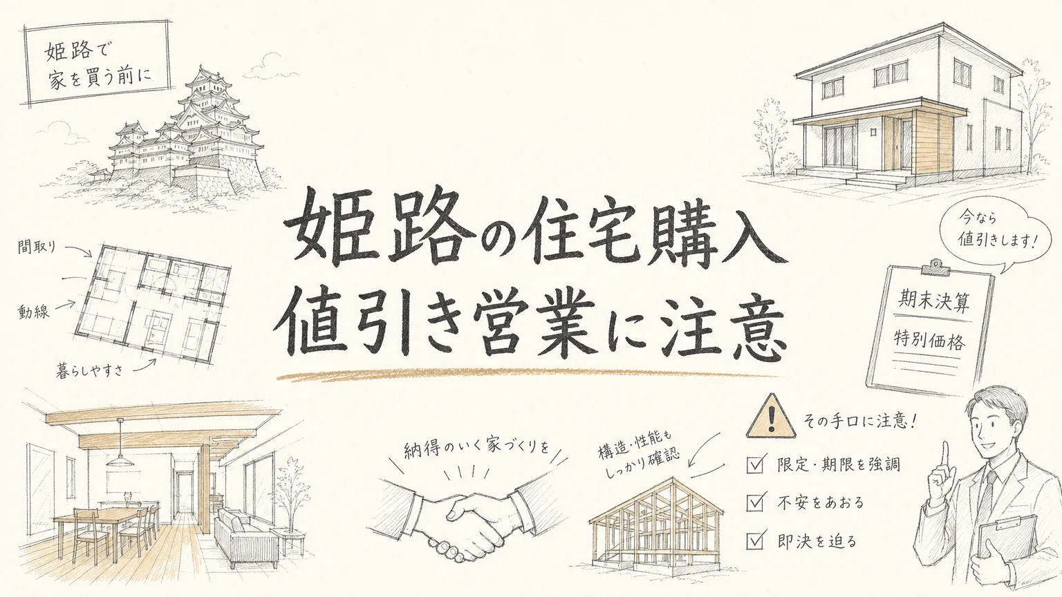 姫路で住宅購入の期末決算・値引き営業に注意！その手口を解説のアイキャッチ画像