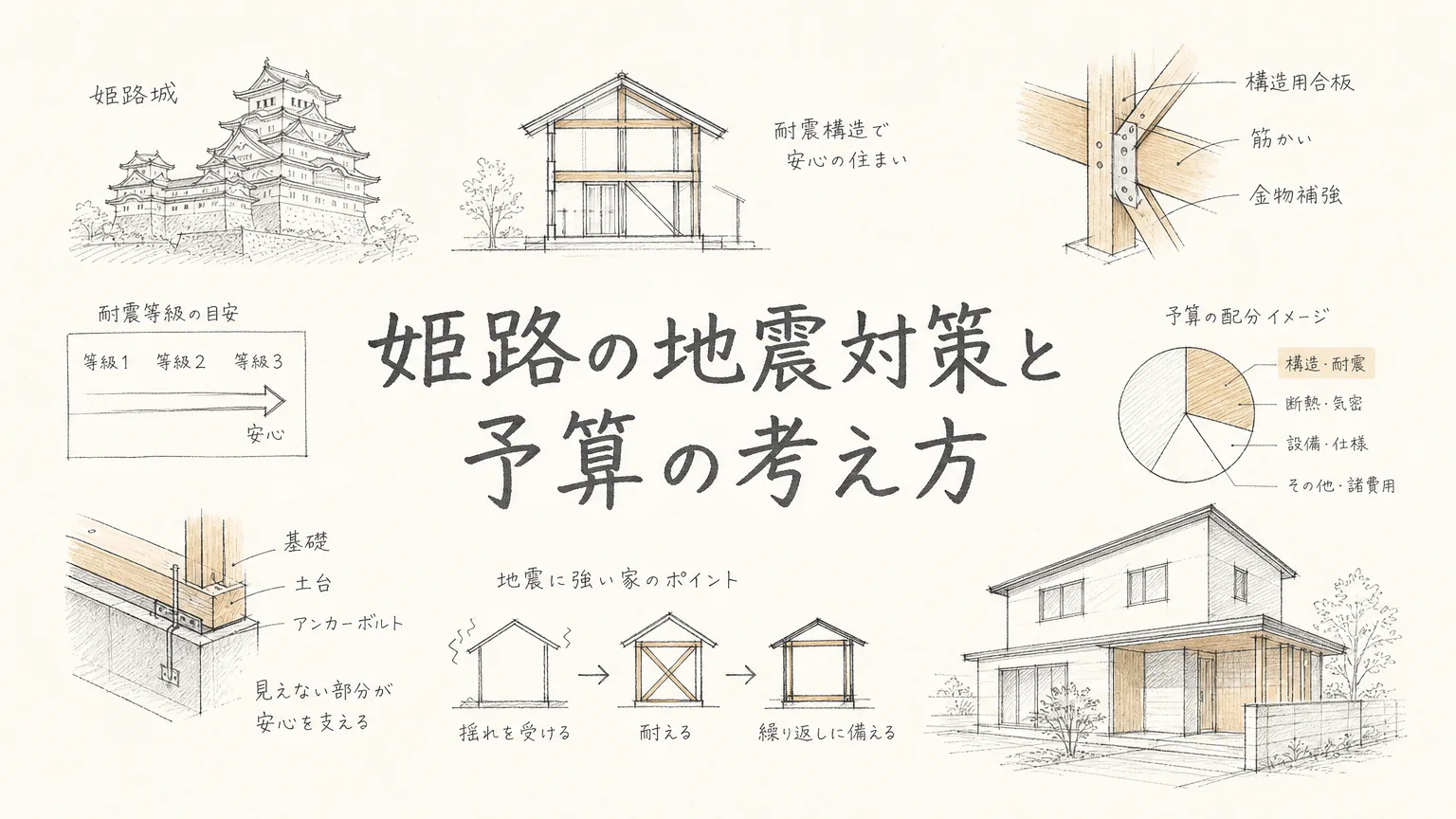 姫路で家を建てる前に知っておきたい地震対策と予算配分の考え方のアイキャッチ画像