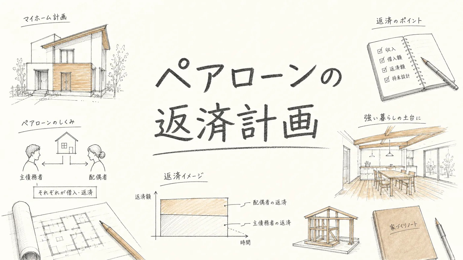 姫路でペアローンを組む前に知っておきたい住宅ローン返済計画の考え方のアイキャッチ画像