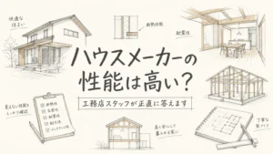 姫路でハウスメーカーの性能は高いの？工務店スタッフが正直に答えますのアイキャッチ画像