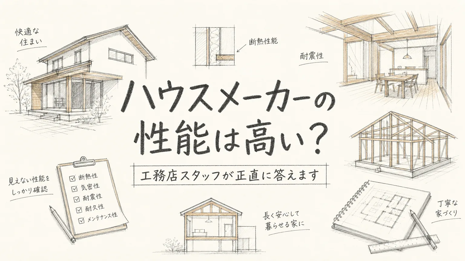 姫路でハウスメーカーの性能は高いの？工務店スタッフが正直に答えますのアイキャッチ画像