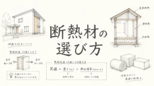 姫路で知っておきたい断熱材の選び方｜熱抵抗値（R値）の意味と計算方法を解説のアイキャッチ画像