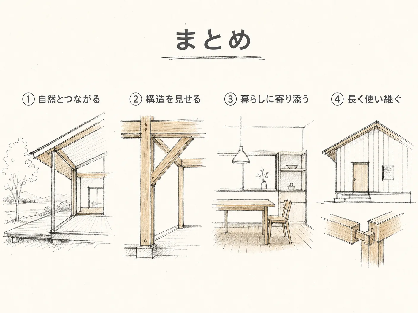 そとん壁のまとめを表す図解イラスト