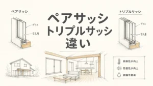 ペアサッシとトリプルサッシの違い——姫路周辺ではどちらを選ぶべきかのアイキャッチ画像
